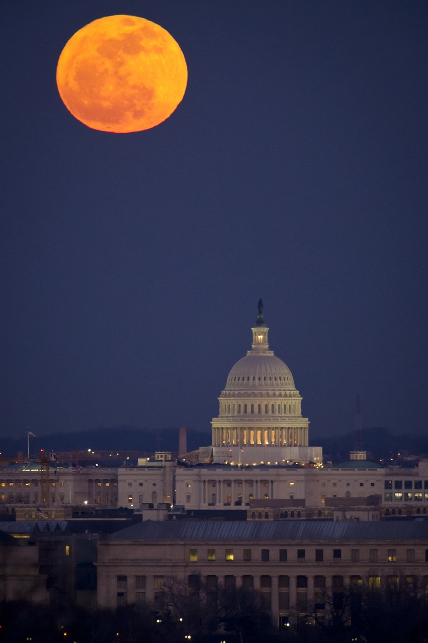 full moon, washington, dc